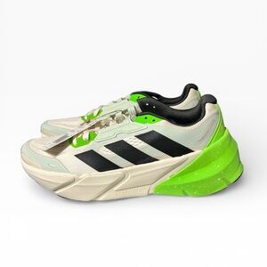 🌻NEW w/box Adidas Adistar 1 White Black Green Running Shoe Sneaker Men Size 10